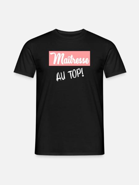 MAÎTRESSE. MERCI. MERCI MAÎTRESSE - T-shirt homme - noir