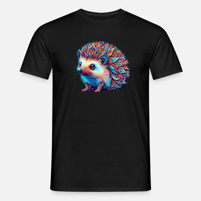 Igel - Männer T-Shirt - Schwarz