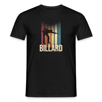 Billard - Männer T-Shirt - Schwarz - Vorne - AI Model Male 178 light (178cm)