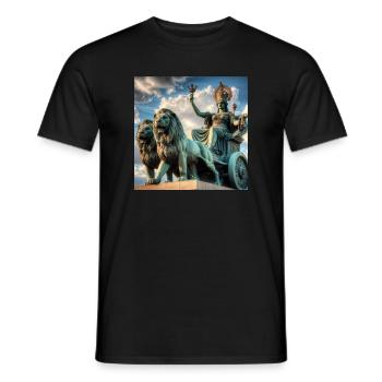 Déesse Cybèle - T-shirt homme - noir - Devant - AI Model Male 178 light (178cm)
