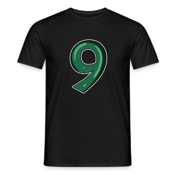 Figure 9 - Men's T-Shirt - black - Front - AI Model Male 178 light (178cm)