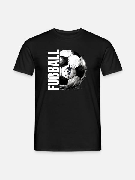 Fußball - Männer T-Shirt - Schwarz