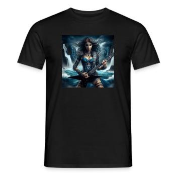 Ocean Metaller, - Männer T-Shirt - Schwarz - Vorne - AI Model Male 178 light (178cm)