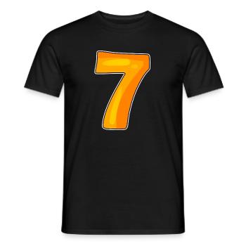 7 - T-shirt homme - noir - Devant - AI Model Male 178 light (178cm)
