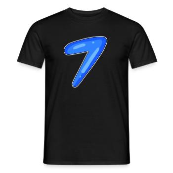 7 - T-shirt homme - noir - Devant - AI Model Male 178 light (178cm)