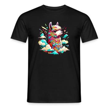 Alpaca - Men's T-Shirt - black - Front - AI Model Male 178 light (178cm)