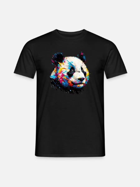 Panda - Men's T-Shirt - black