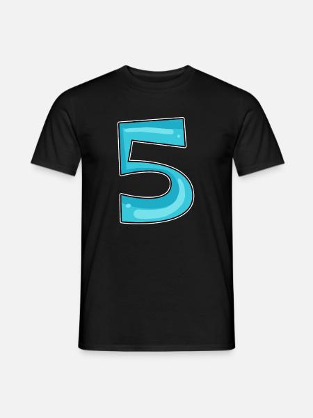 Number 5 Number - Men's T-Shirt - black
