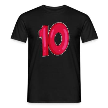 10 - T-shirt homme - noir - Devant - AI Model Male 178 light (178cm)