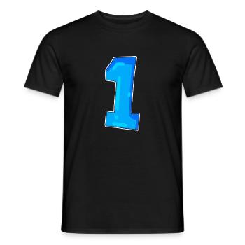1 - T-shirt homme - noir - Devant - AI Model Male 178 light (178cm)