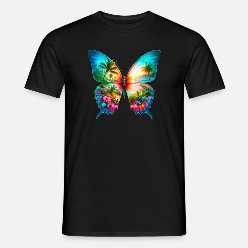 Papillon - T-shirt homme - noir