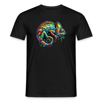 Caméléon - T-shirt homme - noir - Devant - AI Model Male 178 light (178cm)