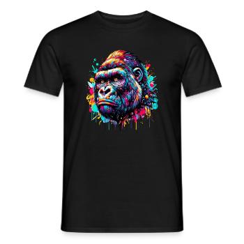 Gorille - T-shirt homme - noir - Devant - AI Model Male 178 light (178cm)
