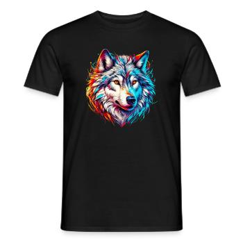 Loup - T-shirt homme - noir - Devant - AI Model Male 178 light (178cm)