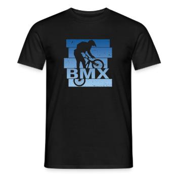 BMX - Männer T-Shirt - Schwarz - Vorne - AI Model Male 178 light (178cm)