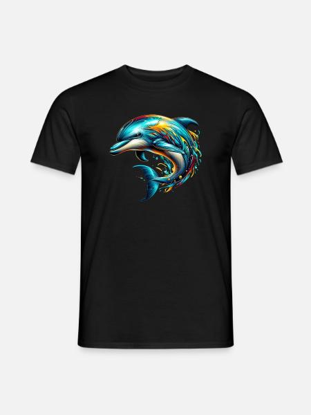 Dolphin - Men's T-Shirt - black
