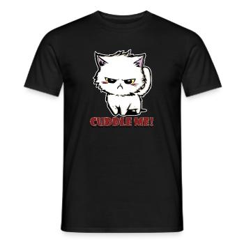 cuddle me - Männer T-Shirt - Schwarz - Vorne - AI Model Male 178 light (178cm)
