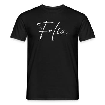 Felix Name T-Shirt Geschenk Für Männer - Männer T-Shirt - Schwarz - Vorne - AI Model Male 178 light (178cm)
