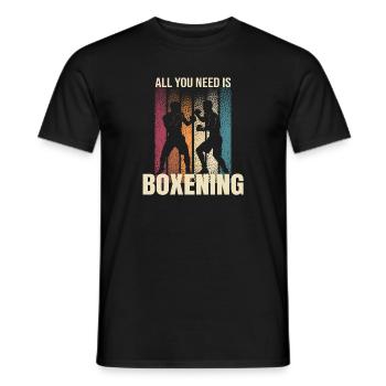 All you Need is Boxing - Männer T-Shirt - Schwarz - Vorne - AI Model Male 178 light (178cm)