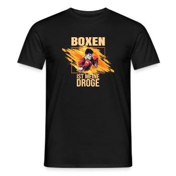 Boxen ist meine Droge - Männer T-Shirt - Schwarz - Vorne - AI Model Male 178 light (178cm)