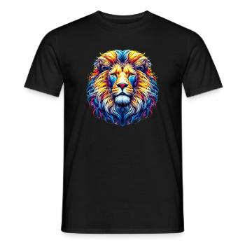 Löwe - Männer T-Shirt - Schwarz - Vorne - AI Model Male 178 light (178cm)