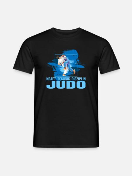 Kraft - Technik - Disziplin - Judo - Männer T-Shirt - Schwarz