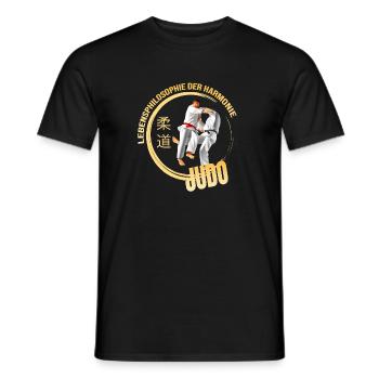 Lebensphilosophie der Harmonie - Judo - Männer T-Shirt - Schwarz - Vorne - AI Model Male 178 light (178cm)