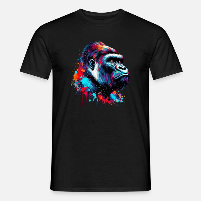 Gorilla - Männer T-Shirt - Schwarz
