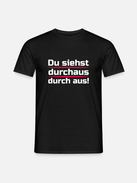 You look quite through - Men's T-Shirt - black