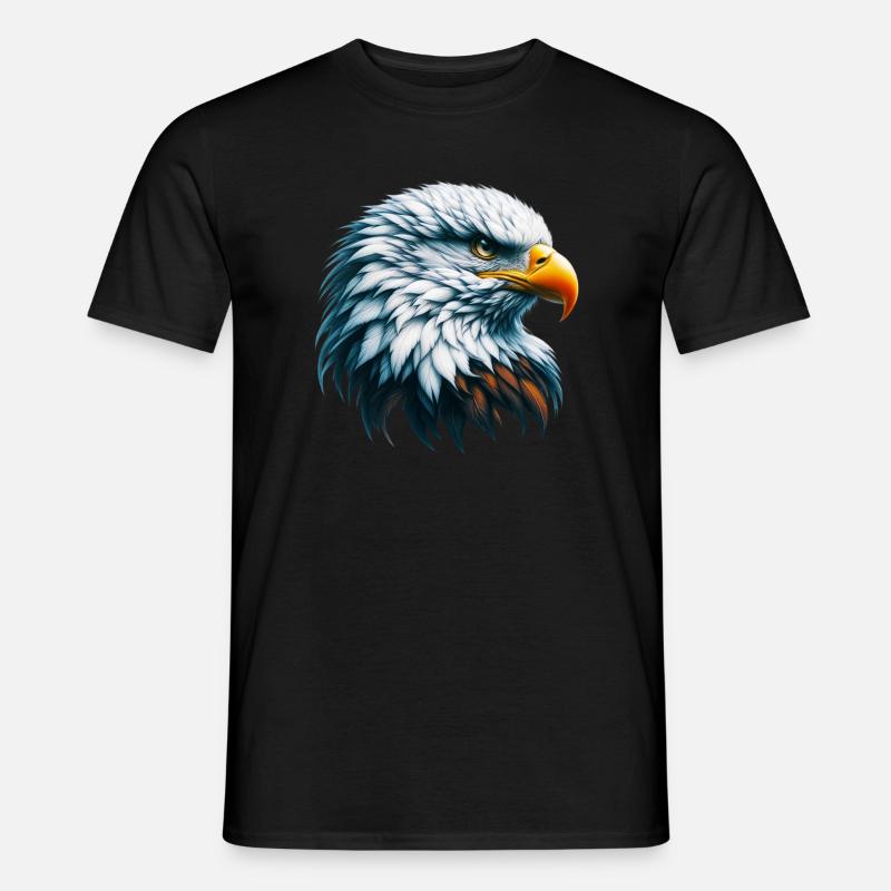 Adler - Männer T-Shirt - Schwarz