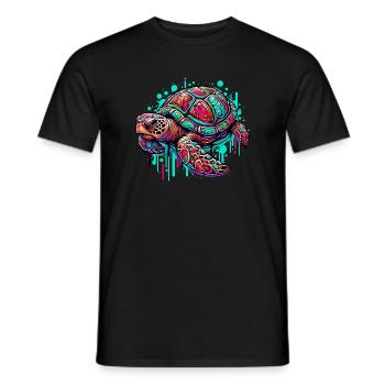 Tortue - T-shirt homme - noir - Devant - AI Model Male 178 light (178cm)