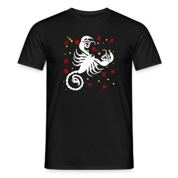 Skorpion-Farbe - Männer T-Shirt - Schwarz - Vorne - AI Model Male 178 light (178cm)