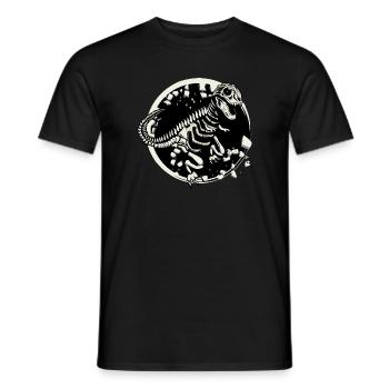 Dinosaurier Skelett Tyrannosaurus Rex Dino Fossil - Männer T-Shirt - Schwarz - Vorne - AI Model Male 178 light (178cm)