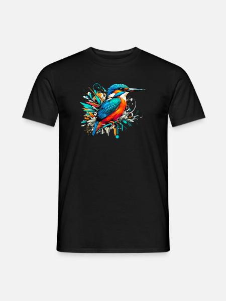 Eisvogel - Männer T-Shirt - Schwarz