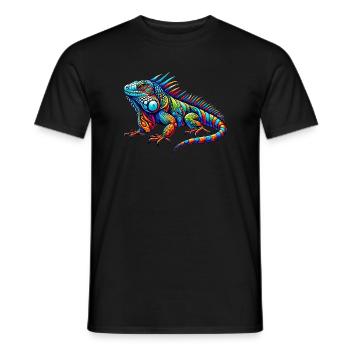 Iguana - Men's T-Shirt - black - Front - AI Model Male 178 light (178cm)
