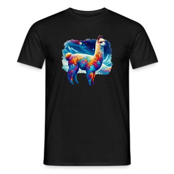 Alpaca - Men's T-Shirt - black - Front - AI Model Male 178 light (178cm)