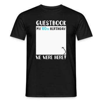 60e anniversaire - T-shirt homme - noir - Devant - AI Model Male 178 light (178cm)