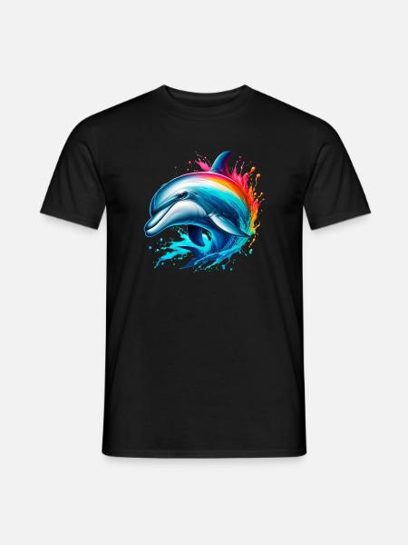 Dolphin - Men's T-Shirt - black