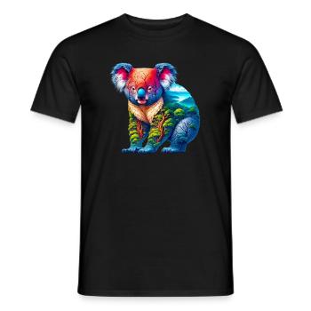 Koala - T-shirt homme - noir - Devant - AI Model Male 178 light (178cm)