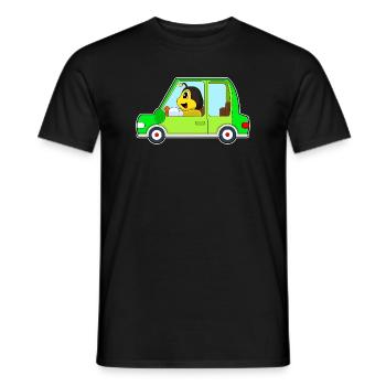 Bee Car - Men's T-Shirt - black - Front - AI Model Male 178 light (178cm)