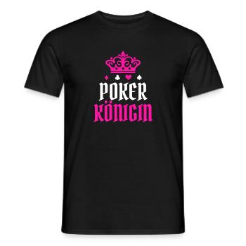 Queen Poker Statement Casino Joueurs professionnels Gamble - T-shirt homme - noir - Devant - AI Model Male 178 light (178cm)