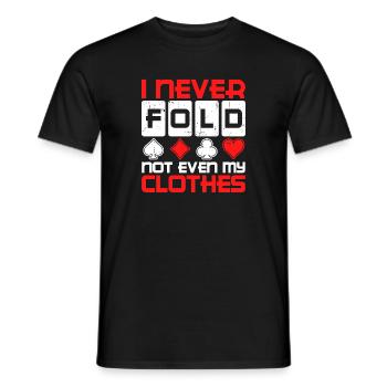 Win Casino Déclaration du joueur professionnel Poker - T-shirt homme - noir - Devant - AI Model Male 178 light (178cm)