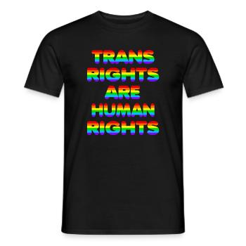 Droits des trans pour la Journée de la rue Christopher de la CSD - T-shirt homme - noir - Devant - AI Model Male 178 light (178cm)