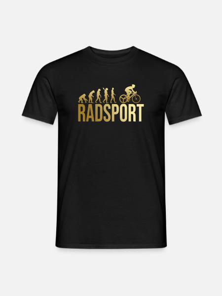 Evolution Radsport - Männer T-Shirt - Schwarz