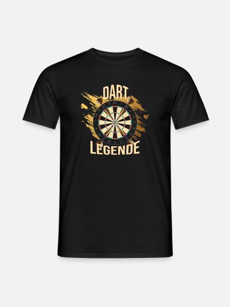 Dart Legende - Männer T-Shirt - Schwarz