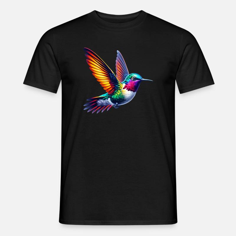 Kolibri - Männer T-Shirt - Schwarz