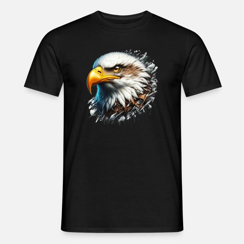 Adler - Männer T-Shirt - Schwarz