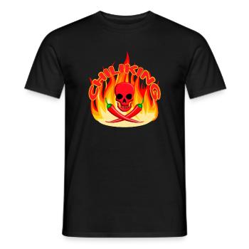 King of Chili - Männer T-Shirt - Schwarz - Vorne - AI Model Male 178 light (178cm)