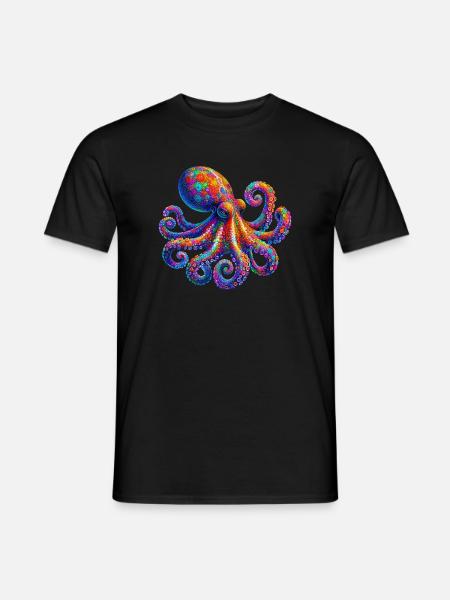 Octopus - Men's T-Shirt - black