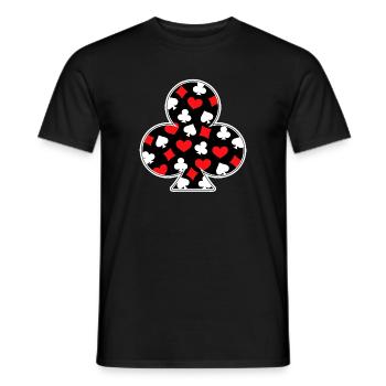 Casino Gamble Poker Win Jeu de cartes de poker - T-shirt homme - noir - Devant - AI Model Male 178 light (178cm)